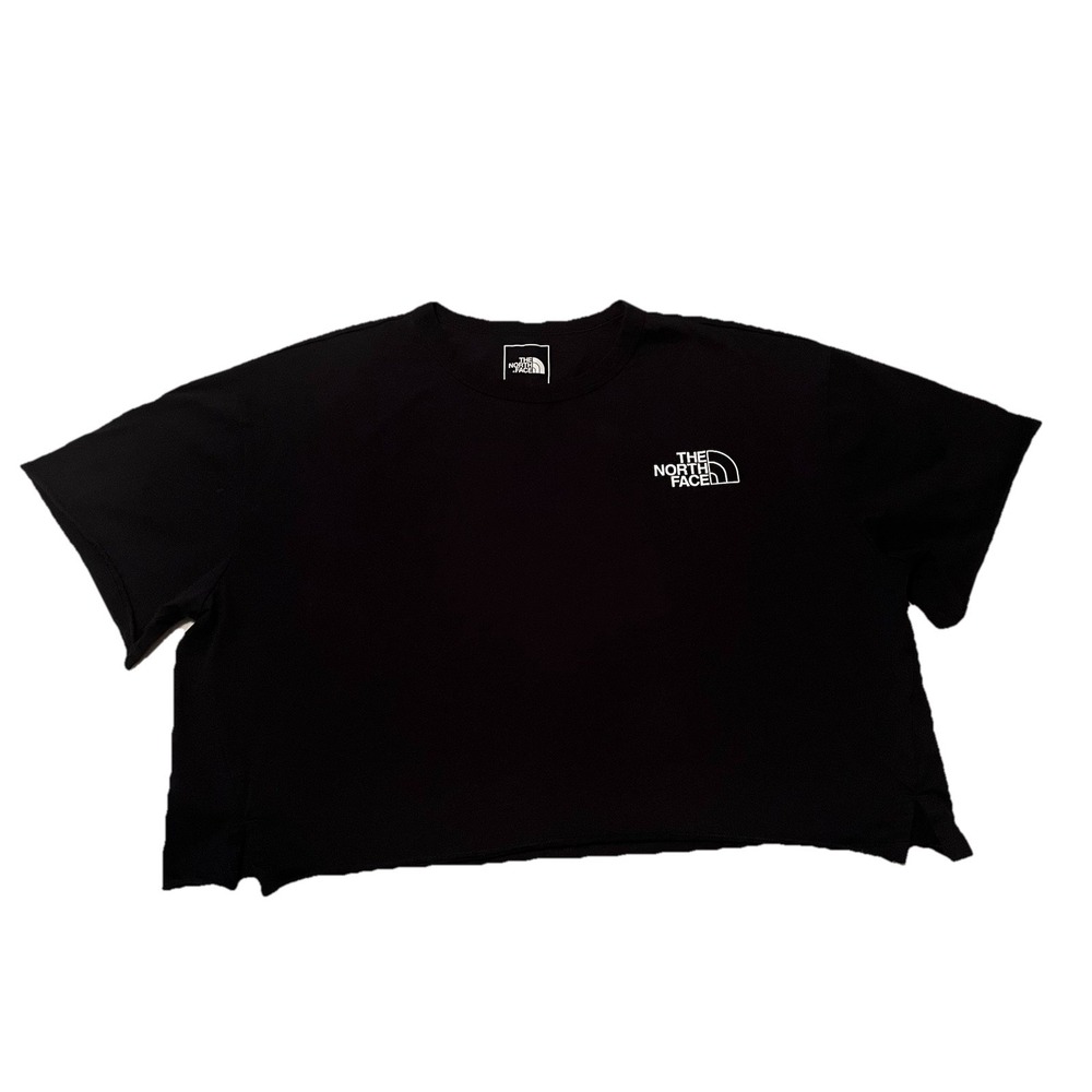 The North Face Himalayan Bottle Source Black Cropped Tee Shirt Women's XL